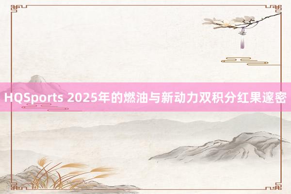 HQSports 2025年的燃油与新动力双积分红果邃密