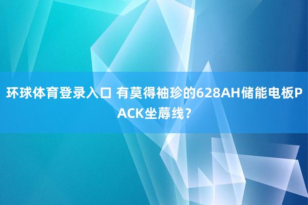 环球体育登录入口 有莫得袖珍的628AH储能电板PACK坐蓐线？
